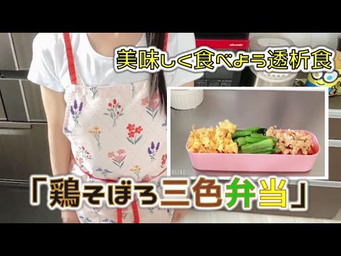 【透析食】鶏そぼろ三色弁当
