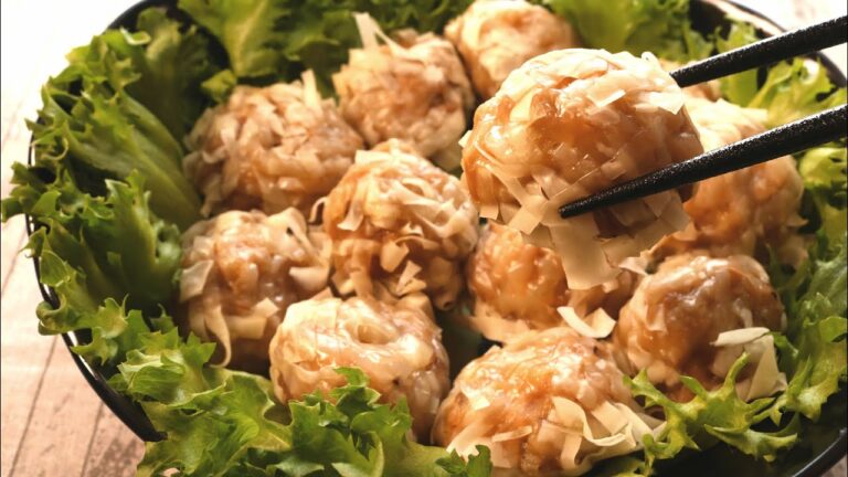 【レンジで簡単おかず】包まない焼売！花シュウマイの作り方｜パンダワンタン