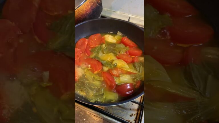 #テレワーク飯　#青梗菜とトマトのスープ　#餡かけ