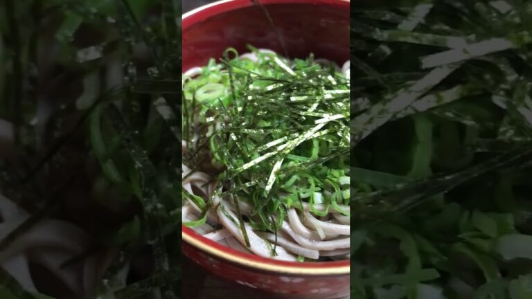 【夕食】今夜はとろろ蕎麦