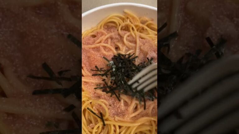 たらこのスパゲッティ。　#晩ごはん　#コンビニ　#パスタ  #たらこパスタ  #料理初心者