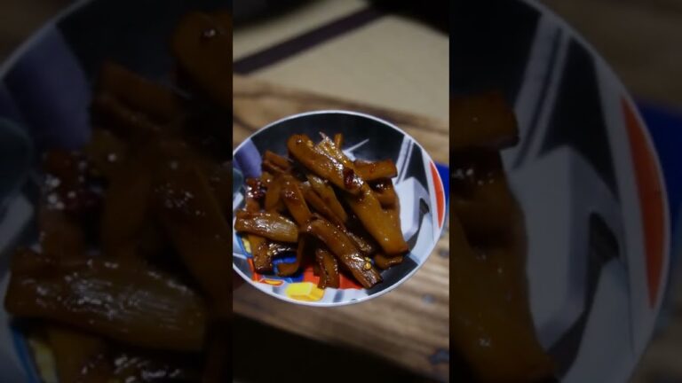 【#shorts】お酒のおつまみにもラーメントッピングにも！味付けメンマを作る!【素人料理】