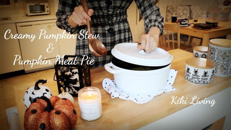 【暮らしVlog】かぼちゃのシチュー＆パンプキンミートパイ｜ハロウィン簡単レシピ