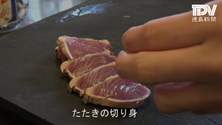 カツオ料理・たたきサラダ風、手こねずし