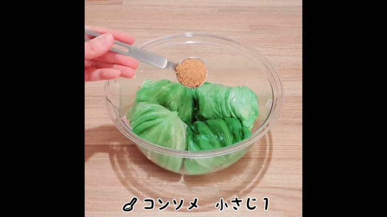 レンジでロールキャベツが簡単に作れます☆彡 #Shorts