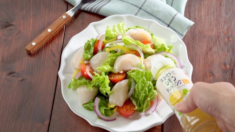 ほたてのレモンカラフルサラダ＆ほたてコーンのマヨネーズ炒め