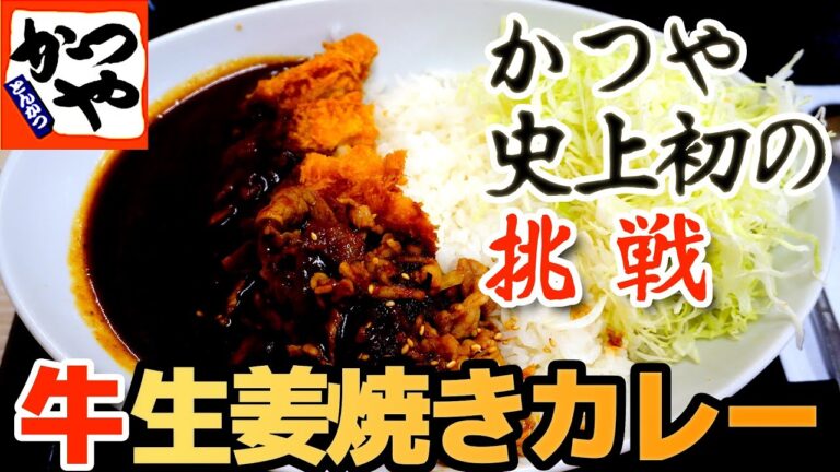 【かつや】牛生姜焼きカレー かつや史上初の挑戦！