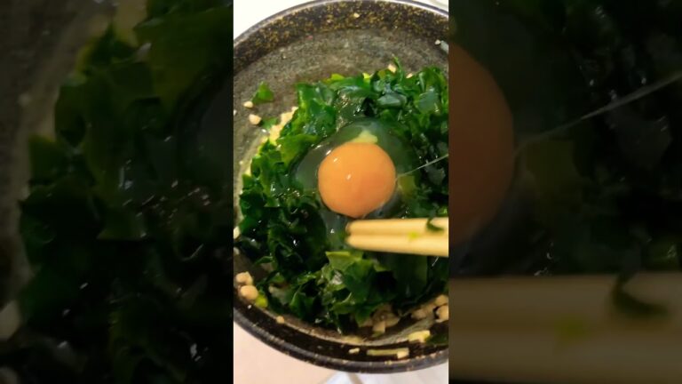 ワカメ納豆爆弾🍚 #food