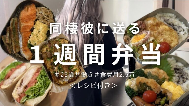 【食費月2.5万】真似するだけ簡単毎日お弁当/レシピ付き
