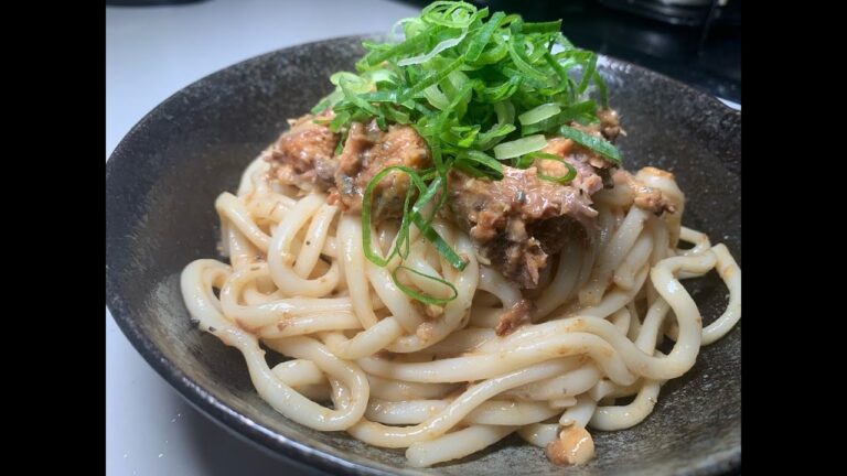 もみもみするだけ、鯖缶うどん
