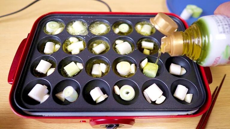 超簡単【ねぎアヒージョ】たこ焼きホットプレート