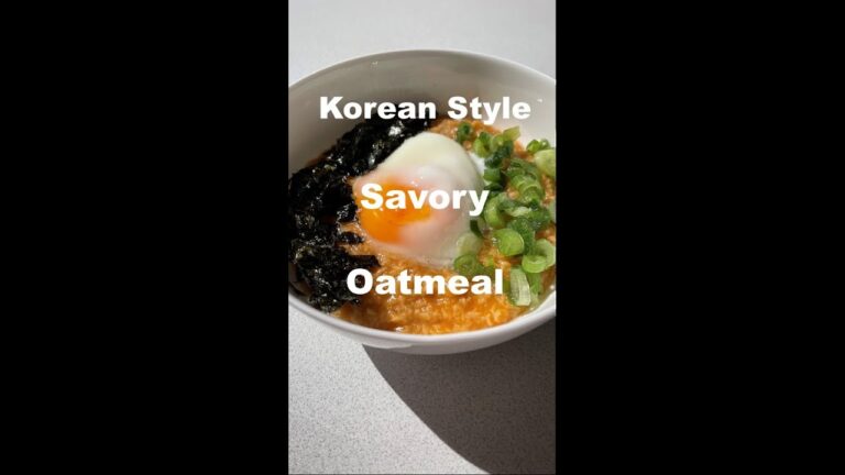 【ダシダを使ってあっという間に作れる！】韓国風オートミール粥#shorts