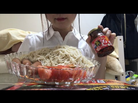 【プチ大食い】1人そうめん　 #ひとりご飯　#女ひとり飯　#業務スーパー　#プチ大食い　#神楽クララ