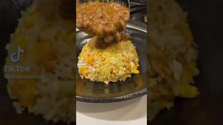 ピリ辛肉あんかけ炒飯🔥🥓🍚 #一人暮らしごはん #男飯 #炒飯
