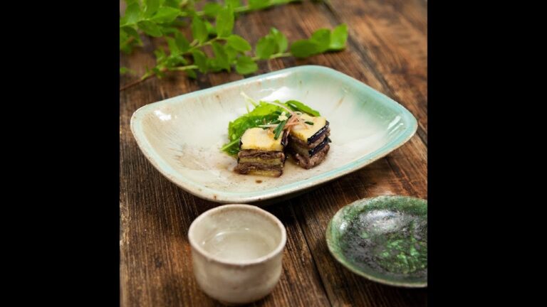 スタミナがつく夏料理 ナスと牛肉の重ね揚げ｜和食のレシピ ｜和食のレシピ集