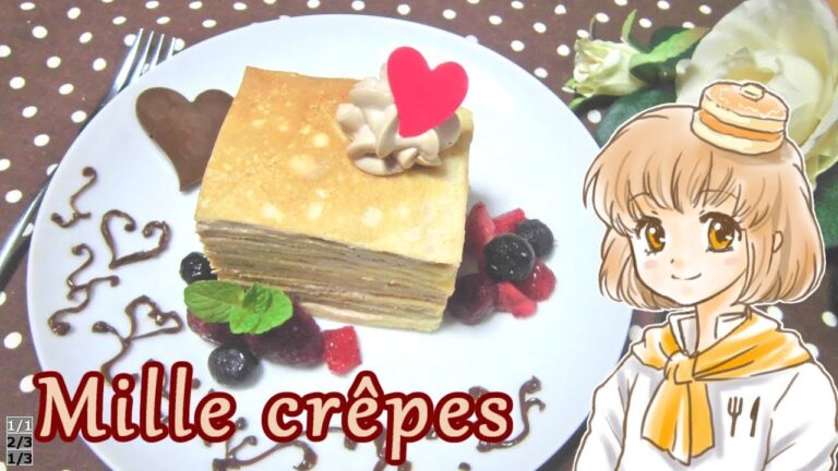 HMで作る・卵焼き器でミルクレープ　Mille crêpes