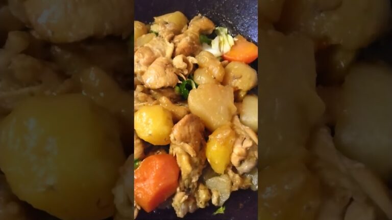 手羽元と大根、人参、ジャガイモ、白菜などの野菜をお酢をベースに数時間煮込みました