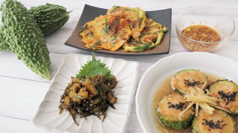 『ゴーヤが美味すぎる3品！！』☆佃煮☆チヂミ☆肉詰め生姜あん☆
