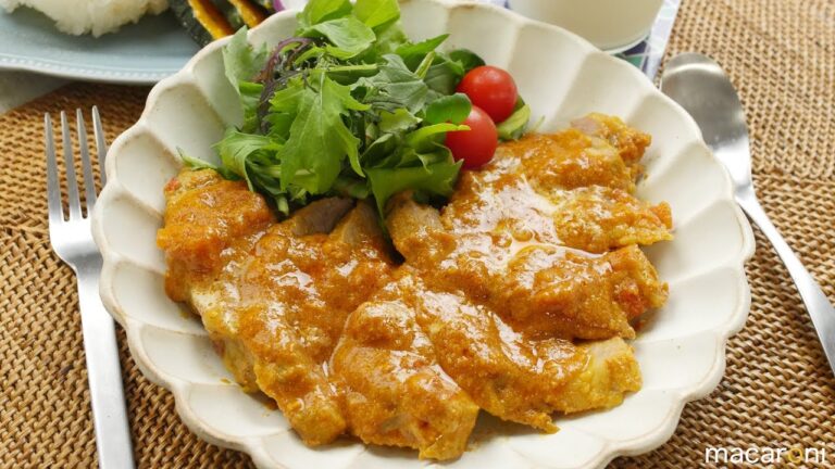 レンジでコクうま！なめらか バター カレー チャーシュー のレシピ 作り方