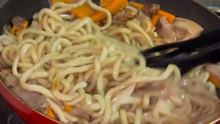 にんにく醬油焼きうどんの作り方！！