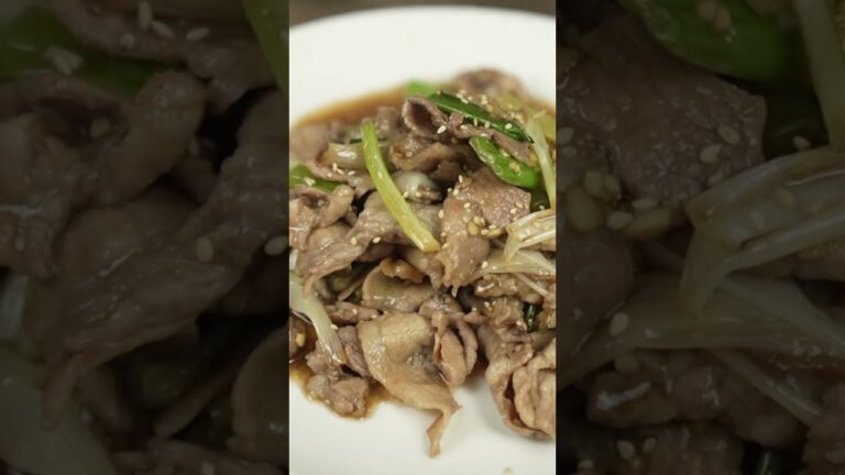 【1分韓国料理】とんかつソースで簡単プルコギ！忙しい方におすすめ