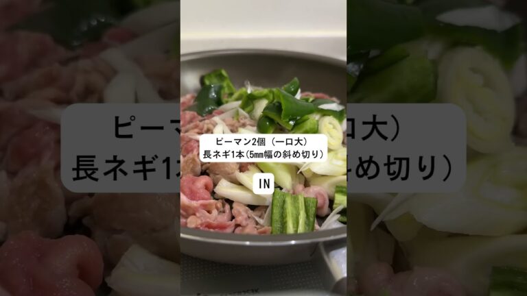 ピーマンと長ネギの甘辛豚丼