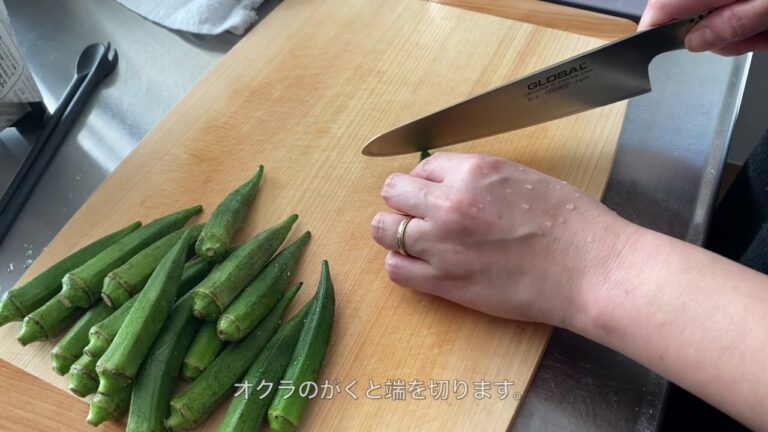 【今日の一品】豚肉とオクラの煮浸し/和食/夕飯のおかず