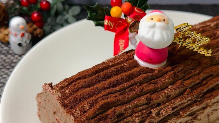 作ってみると意外に簡単ブッシュドノエル/ Bûche de Noël #shorts #こどもも食べられる