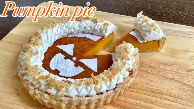 ハロウィンに欠かせない、パンプキンパイの作り方／How to make Pumpkin pie.