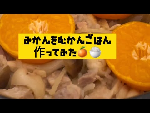 みかんをむかんごはん【炊き込みご飯】mandarin orange rice 平野レミさんのレシピ『家事ヤロウ』#みかん#料理