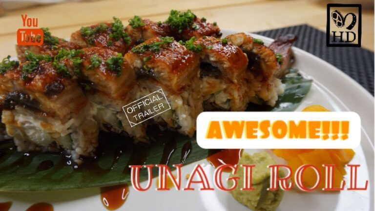 RECIPE SUSHI UNAGI(EEL) ROLL ”絶品、裏巻き　クリームチーズ入り鰻ロールの作り方” HOW TO MAKE URAMAKI's SERIES