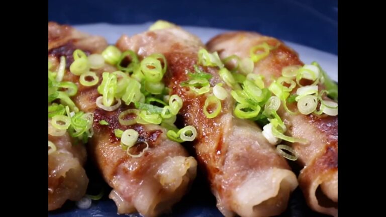 セロリの食感がジューシー豚肉とマッチ！ セロリの豚肉梅味噌巻き