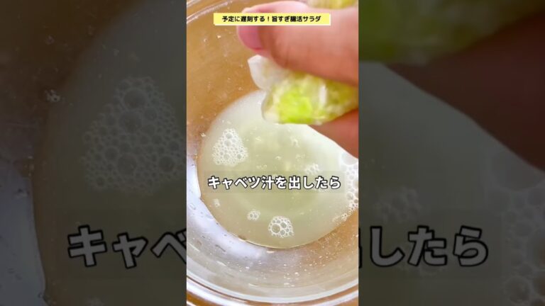 ポイントは「遅刻の理由はキャベツ」です。今日もほどほどに腸活しましょう💪#腸活　#腸活レシピ　#腸活ダイエット　#ヘルシーレシピ #美腸　#簡単レシピ　#痩せる　　#ダイエット　#キャベツ#サラダ