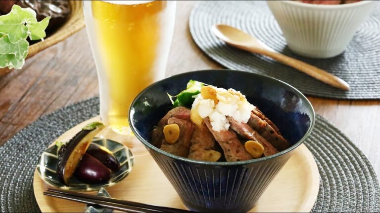 WAFU steak bowl おろしポン酢のステーキ丼