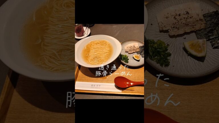 《東京グルメ》旨味たっぷり！透明度高めの豚骨らーめん！#shorts #ラーメン