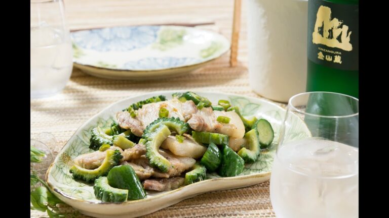 第23回 ゴーヤとキュウリと塩豚の焼酎炒め