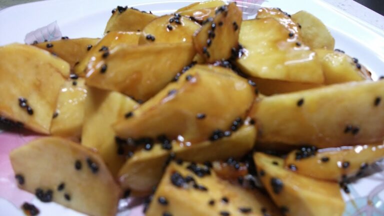 Sugar-glazed sweet potatoes 驚くほど簡単に出来る魔法の大学芋・鍋ひとつ