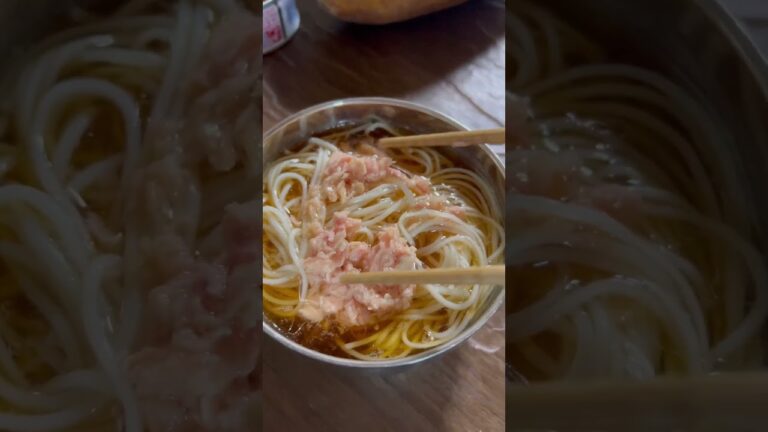 麺つゆにシーチキンだけで美味い素麺