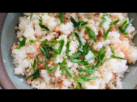 超簡単　塩鮭と梅干し炊き込みご飯