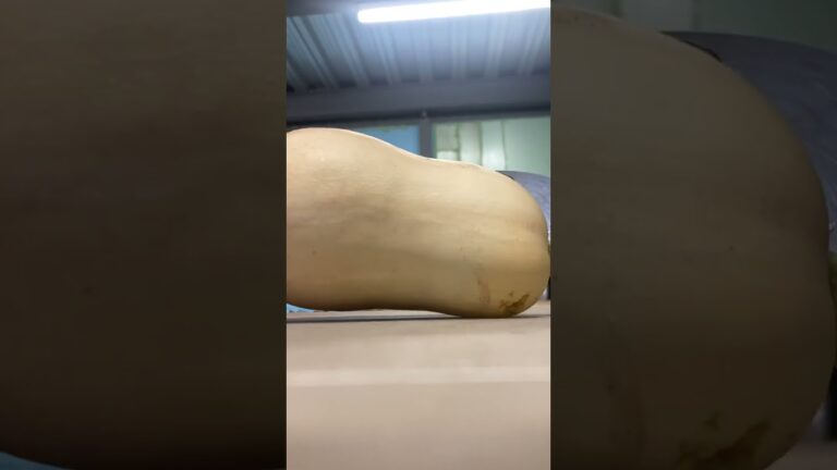 バターナッツの切り方がわかりません。