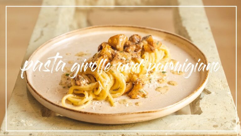 【最高のイタリアン】【BGM】最高の香りを持つジロールを使って極上のパスタを作った。【ジロールとパルミジャーノのパスタ】