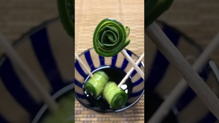 キュウリの大葉巻　サッパリして暑い日に最高のおつまみ