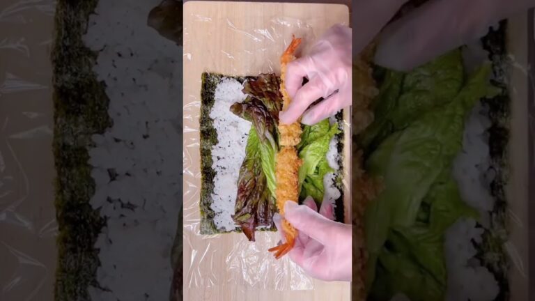 【節約弁当】エビフライ巻き寿司弁当♪#shorts #bento #娘弁当