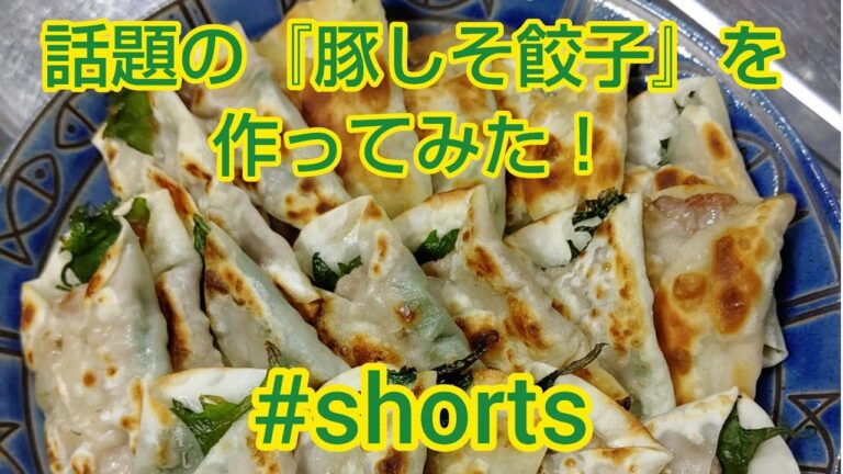 話題の『豚しそ餃子』を作ってみた‼️  #shorts