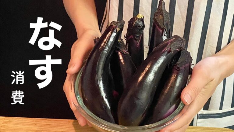 【ナス消費】茄子７本つかって常備菜と晩ごはん作り【作り置きレシピ】