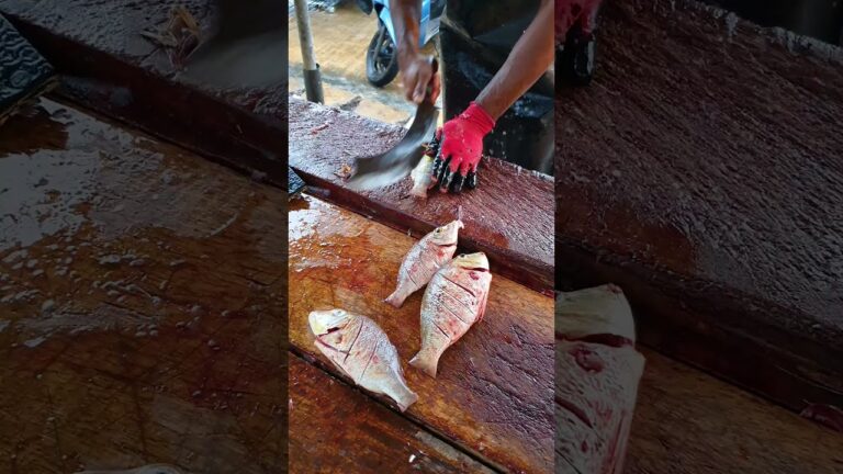 BBQ Cutting | Emperor Fish BBQ Cutting| Best BBQ Cutting Skills in Sri Lanka 🇱🇰