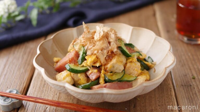 苦味なしであっさり「きゅうりチャンプルー」のレシピ・作り方