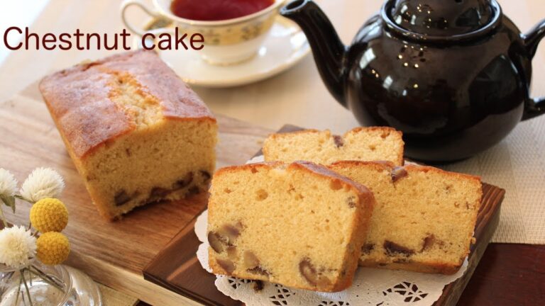 栗のパウンドケーキの作り方　How to make Chestnut Cake　秋の夜長に大人のティータイム！！