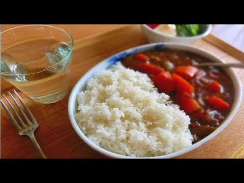 人参カレー　夜の蒸しパン
