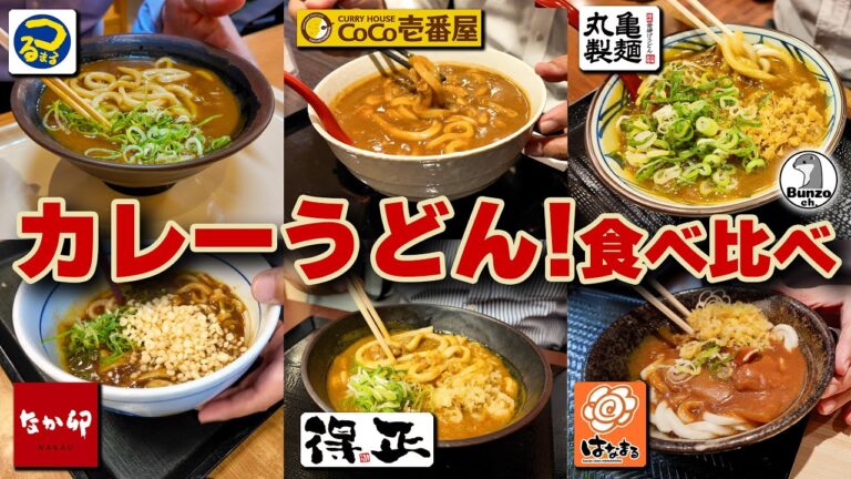 カレーうどん!食べ比べ